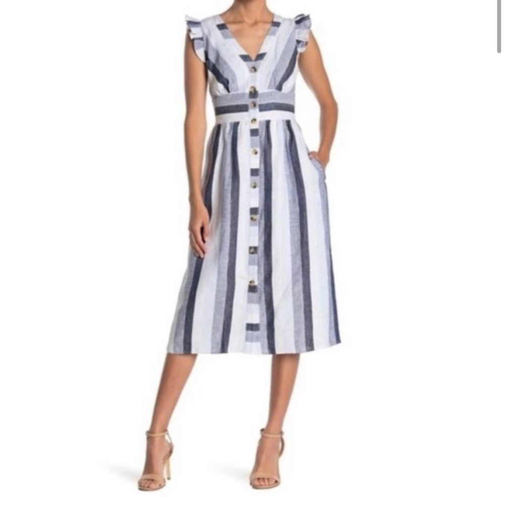 NWT JCrew Point Sur Linen Button Up Dress | Size 0